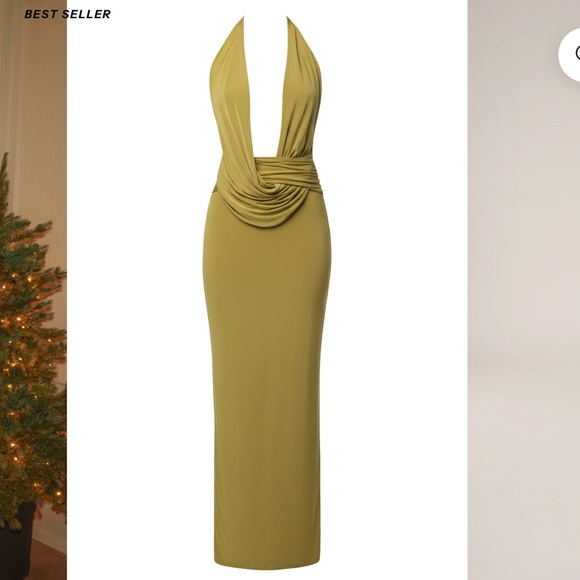 JLUXLABEL Moss Dawn Draped Maxi Dress - Small - NWT - Picture 2 of 5